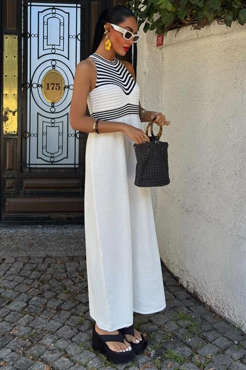 Dzianinowa sukienka maxi