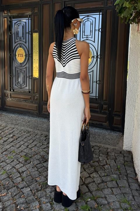 Dzianinowa sukienka maxi