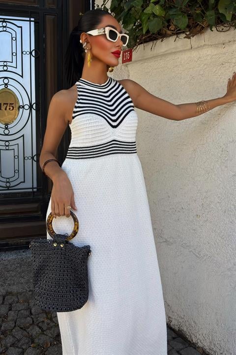 Dzianinowa sukienka maxi